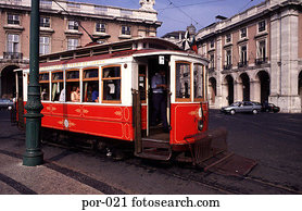 bonde, ligado, lisboa, rua, portugal