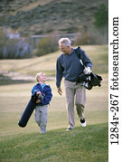 people, walking, golf, outdoors, family, golfing, grandfather people, walking, golf, outdoors, family, golfing, grandfather