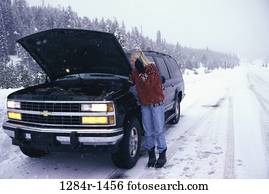 snow, woman, telephone, car, winter, phone snow, woman, telephone, car, winter, phone