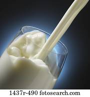 Glas, gießen, Milch, noch Leben, Flüssigkeit, Getränke, Getränke, Getränke, Getränke