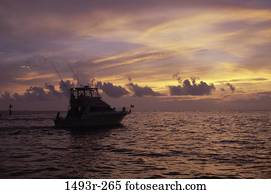 sky, water, morning, silhouette, boating, boat sky, water, morning, silhouette, boating, boat