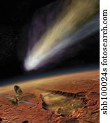 2014 Comet over Aromatum, Mars