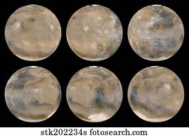 A Mid-Northern Summer/Southern Winter on Mars.