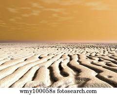 A spring sunrise over the surface of Mars' south pole.