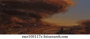 Deep within the raging storm that is the Great Red Spot of Jupiter.