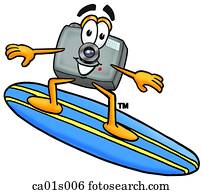 fotoapperat, surfen fotoapperat, surfen