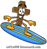 kreuz, surfen kreuz, surfen