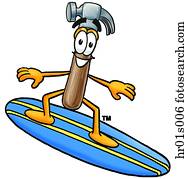 hammer, surfen hammer, surfen
