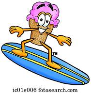 eis kegel, surfen eis kegel, surfen