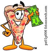 Pizza with money Pizza with money