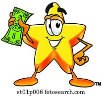 Star with money Star with money