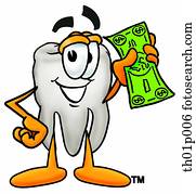 Tooth with money