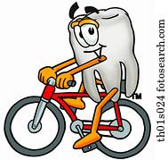 zahn, fahrenden fahrrad zahn, fahrenden fahrrad