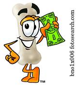 bone with money
