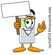 calculator with sign