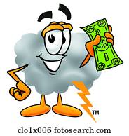 cloud with money
