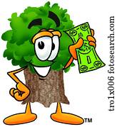 tree with money