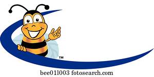 abelha, logotipo, 3