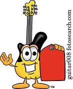 gitarre, mit, preisetikett gitarre, mit, preisetikett