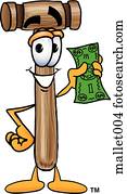 Mallet with money