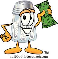 Salt with money