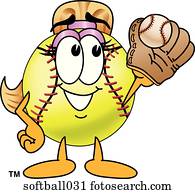 Softball Mascot Illustrations and Clipart. 33 softball mascot royalty