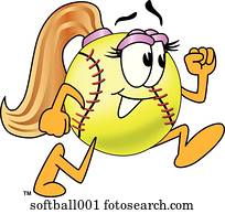 Softball Running Softball Running