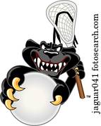 Jaguar playing Lacrosse Jaguar playing Lacrosse