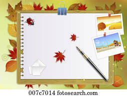 herbstliche, luft, in, illustraion herbstliche, luft, in, illustraion
