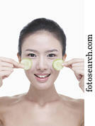 skincare, közül, woman's, arc