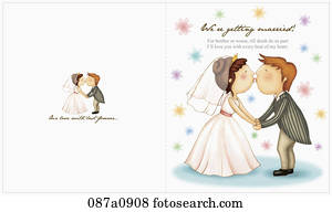 abbildung, von, hochzeitskarten abbildung, von, hochzeitskarten