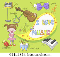 abbildung, von, musikinstrumente_ abbildung, von, musikinstrumente_