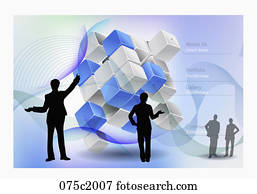 illustration of business outline