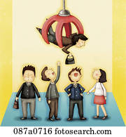 illustration of business people