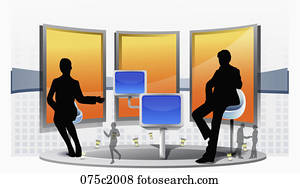 illustration of internet business