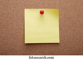 memo pad on the wall