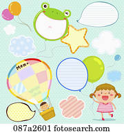 The image of bubbling memo