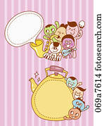 Various facial icons for memo