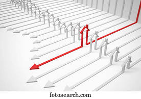 house-shaped red arrow 