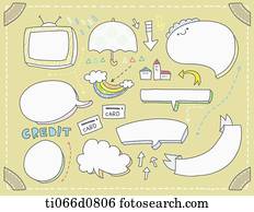 A speech bubble Drawing | 007d5113 | Fotosearch