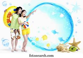 a couple on the beach