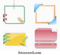 illustration of memo template