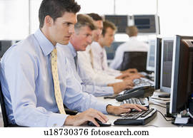 armazene comerciantes, no trabalho