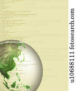 The earth, computer graphic