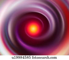 Vortex of light, computer graphic