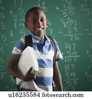 estudante, em, sala aula