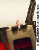 Typing a dollar sign