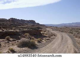 Dirt road in Arizona desert