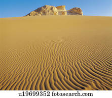 Rocky outcrop in desert