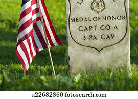 Tombstone at Gettysburg National Military Park